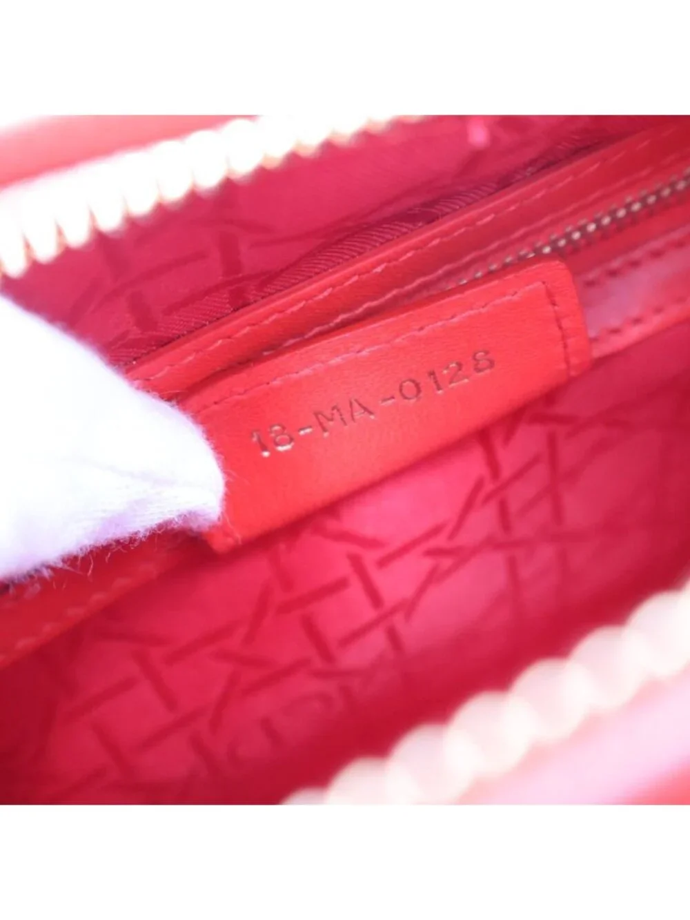 Dior Lady Cannage Leather 2-Way Handbag